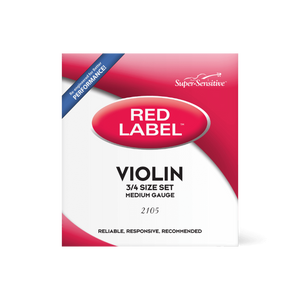 Red Label Violin Strings Set 3/4