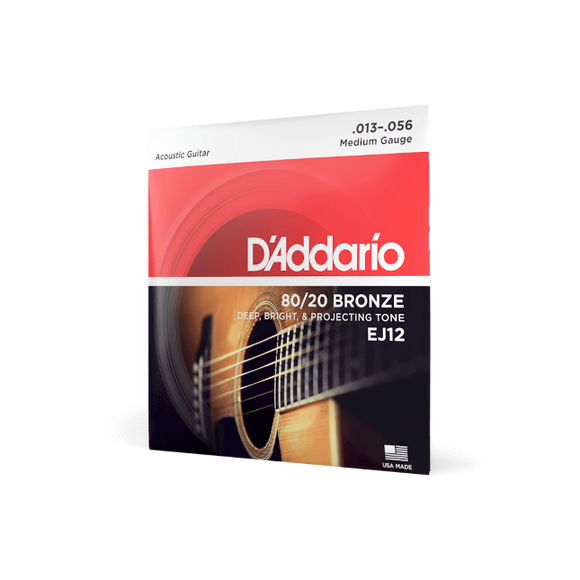 Daddario Acoustic String Set 80/20  Medium