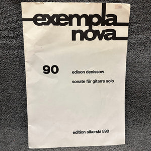 Exempla Nova Edison Denissow "Sonate für Gitarre Solo"