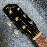 NEW Fender CD-60 Black Acoustic Guitar w/ Hardshell Case