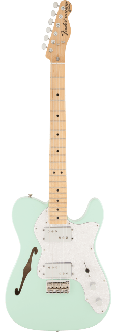 Fender Special Edition 72 Tele Thinline Surf Green 2014 W/ Case