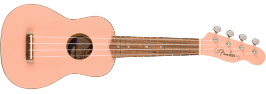 Fender Venice Soprano Ukulele Shell Pink