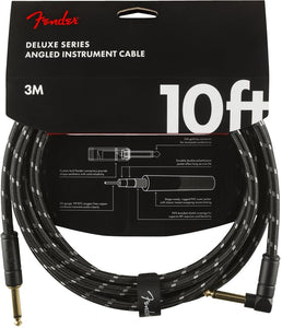 Fender Deluxe Instrument Cable Black Tweed 10'