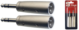 Stagg Adapter XLR M to TRS x2