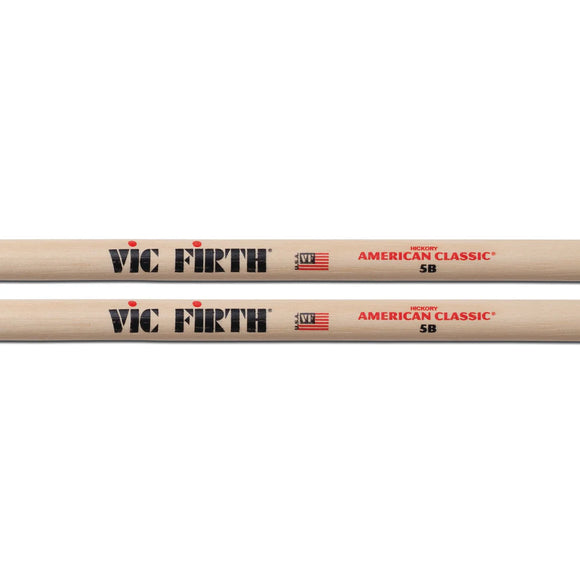 Vic Firth Drum Stick Pair Wood Tip 5B