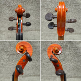 Unlabeled 3/4 Violin Flame Maple w/ Case & Bow A