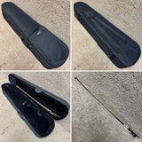 Unlabeled 4/4 Size Violin w/ Case & Bow F