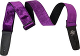 Lock It LIS-021CV2-PUR Guitar Strap Crushed Velvet Purple
