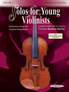 Solos for Young Violinists Volume 3 Violin and Piano Part