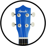 Amahi Jelly Bean Series Soprano Ukulele Blueberry w/ Bag