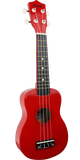 Amahi PGUKRD Soprano Tropical Penguin Uke Dark Red W/ Bag