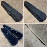Violin Unlabeled 4/4 w/Case & Bow D