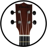 Amahi Mahogany DDUK11 Soprano Ukulele w/Bag