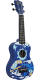 Amahi DDUK2 Soprano Ukulele Blue Bird w/ Bag