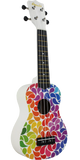 Amahi DDUK3 Rainbow Flower Ukulele w/ Bag
