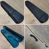 Unlabeled Violin w/Case and Bow 4/4 C