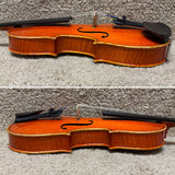 Unlabeled 3/4 Violin Flame Maple w/ Case & Bow A
