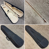Unlabeled 4/4 Size Violin w/ Bow & Case