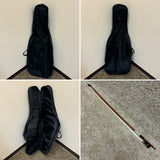 Palatino VC450 4/4 All Solid Cello Outfit With Bag Bow Rosin