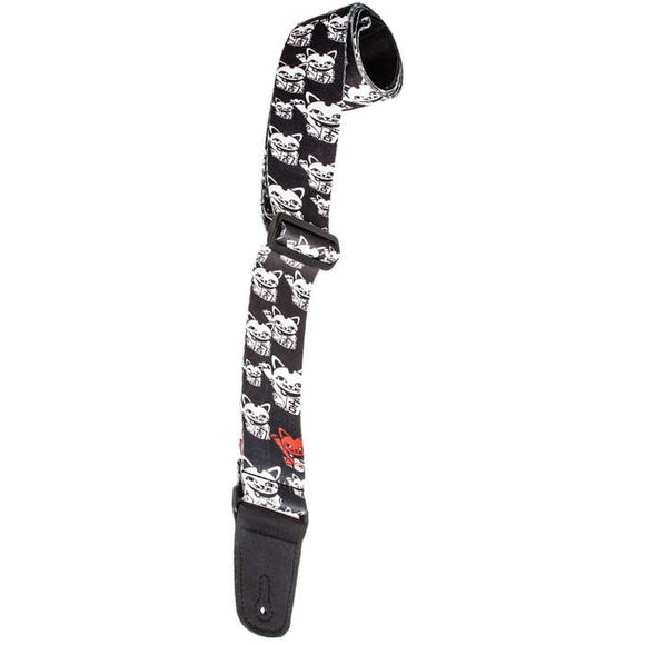 Henry Heller Guitar Strap Sublimation Lucky Cat