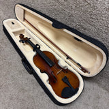 Unlabeled 4/4 Size Violin w/ Bow & Case