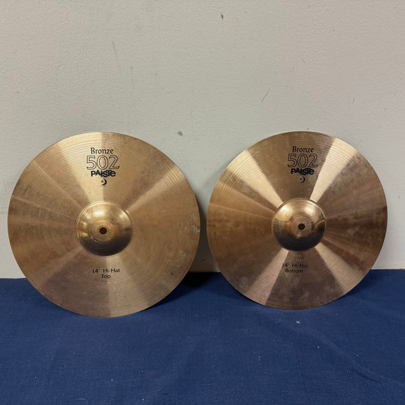 Paiste 502 Hi Hat Cymbals Pair 14
