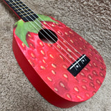 Amahi DDUK18 Ukulele Strawberry w/ Bag
