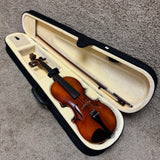 E R Pfretzschner Violin Flame Back 4/4 w/ Case & Bow