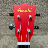 Amahi DDUK18 Ukulele Strawberry w/ Bag