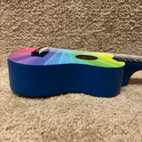Amahi DDUK10 Rainbow Wavy Soprano Ukulele w/ Bag