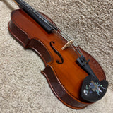 Unlabeled Vine Inlay Violin Outfit 4/4