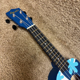Amahi DDUK8 Soprano Ukulele Uke Blue Flower With Bag