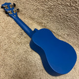 Amahi DDUK8 Soprano Ukulele Uke Blue Flower With Bag