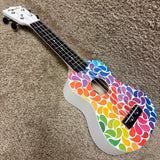 Amahi DDUK3 Rainbow Flower Ukulele w/ Bag