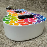 Amahi DDUK3 Rainbow Flower Ukulele w/ Bag