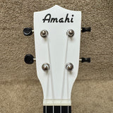 Amahi PNUKWH Soprano Ukulele Soprano White w/ Bag