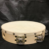 LC Tambourine Wood Double Row 10"