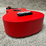 Amahi PGUKRD Soprano Tropical Penguin Uke Dark Red W/ Bag