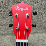 Amahi PGUKRD Soprano Tropical Penguin Uke Dark Red W/ Bag