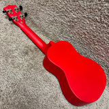 Amahi PGUKRD Soprano Tropical Penguin Uke Dark Red W/ Bag