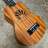 Amahi UK135S Mahogany Soprano Ukulele Hippo Sunset w/ Bag