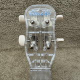 Amahi DDUK22 Clear Plastic Soprano Ukulele w/ Bag