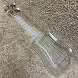 Amahi DDUK22 Clear Plastic Soprano Ukulele w/ Bag