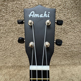 Amahi Soprano Uke Tropical Dark Night Black w/ Bag