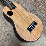 Amahi Troubadour Spalted Maple HCLF770 Ukulele w/ Bag
