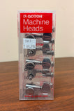 Gotoh Tuning Machines Set 3 & 3 Mini w/ Large Buttons Chrome