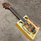Eddy Finn Road House Cigar Box Concert Uke EF-CG1 W/ Bag