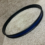 Bass Drum Hoop 16" Metal Blue Inlay