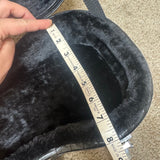 Ohana Faux Alligator Skin Soprano Ukulele Case Black