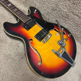 Kent MIJ Hollowbody 1960s Sunburst